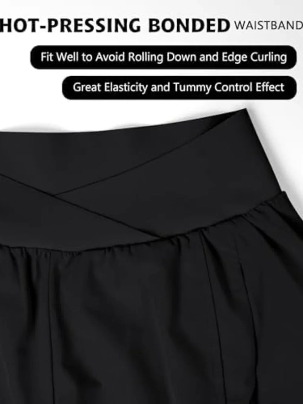 Crossover Women's Athletic Running Shorts - Gym Workout & Fitness Essentials